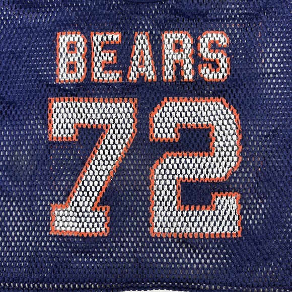 Vintage Chicago Bears 72 Mesh Jesey XL Sand Knit William Refrigerator Perry Era - Picture 4 of 8